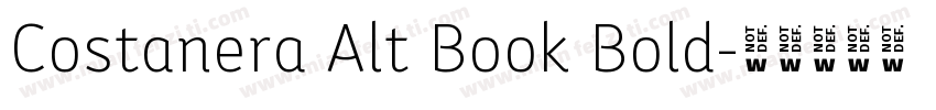 Costanera Alt Book Bold字体转换